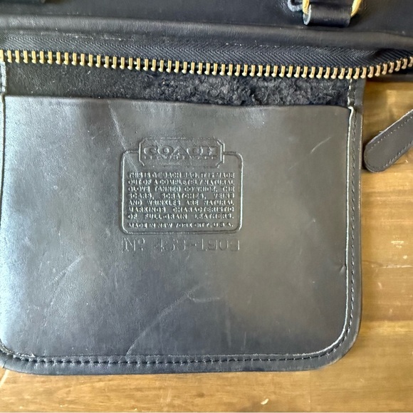 Coach Black Leather Satchel Briefcase. - Picture 4 of 16